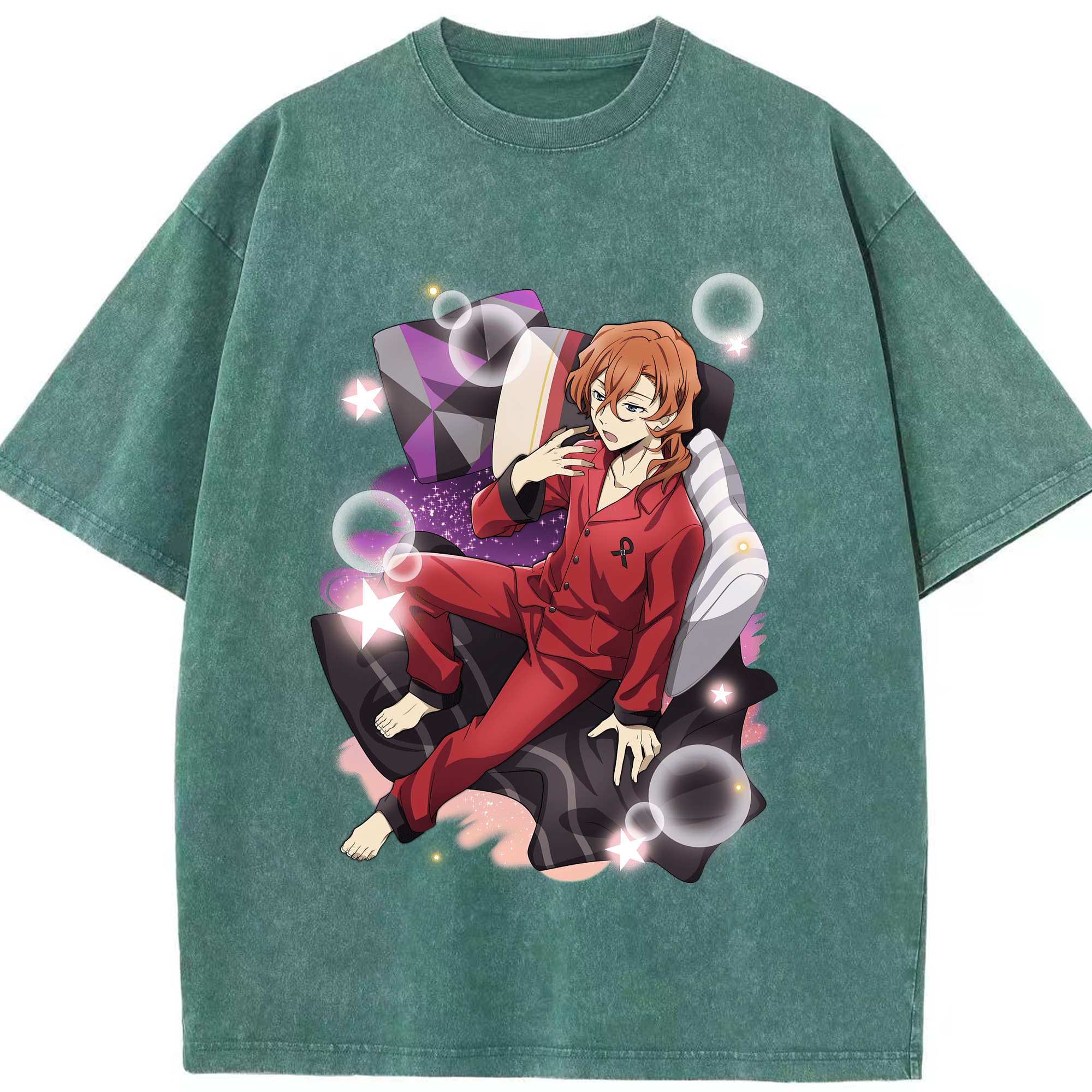 （画像用） 文豪ストレイドッグス Bungo Stray Dogs 綿100% ヴィンテージ風 半袖Tシャツ（フロントプリント）